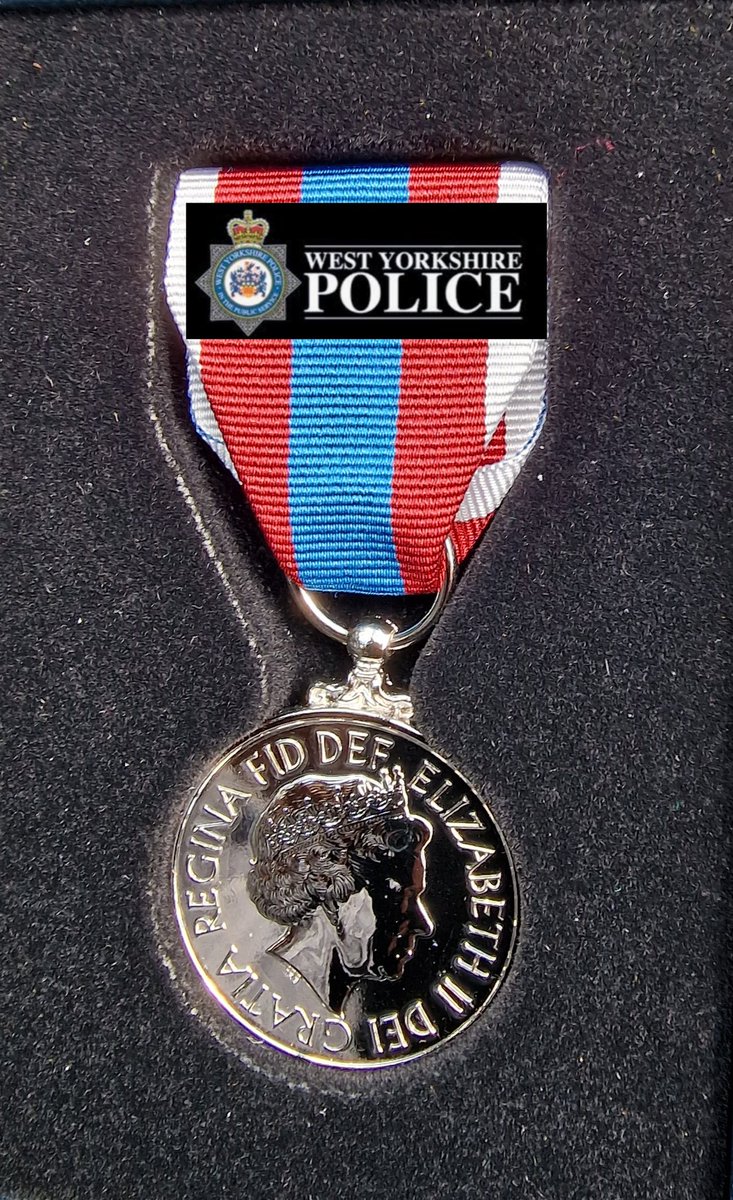 How lovely to be presented with my Queens platinum Jubilee medal today at Kirklees District
