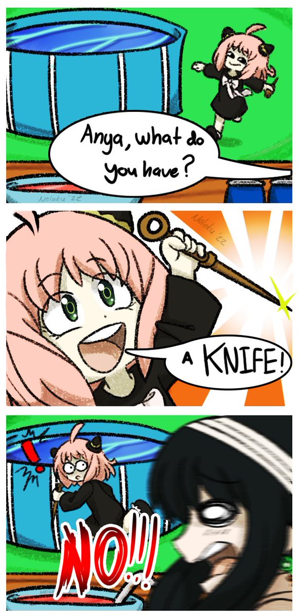 What do you have?!

"Fanart: Anya Knife!" by @Neloku: https://t.co/0RDGCYUVQn 