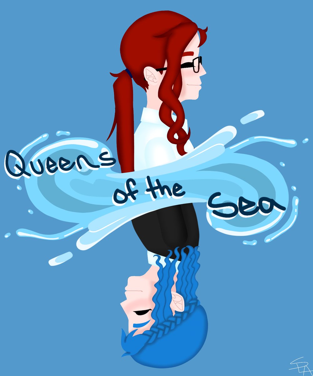 Wave_emoji_'s tweet photo. Queens 👑💙👑💙
#NoPixelfanart #AshKetchup #CoraStar https://t.co/xzXBgWSGIX