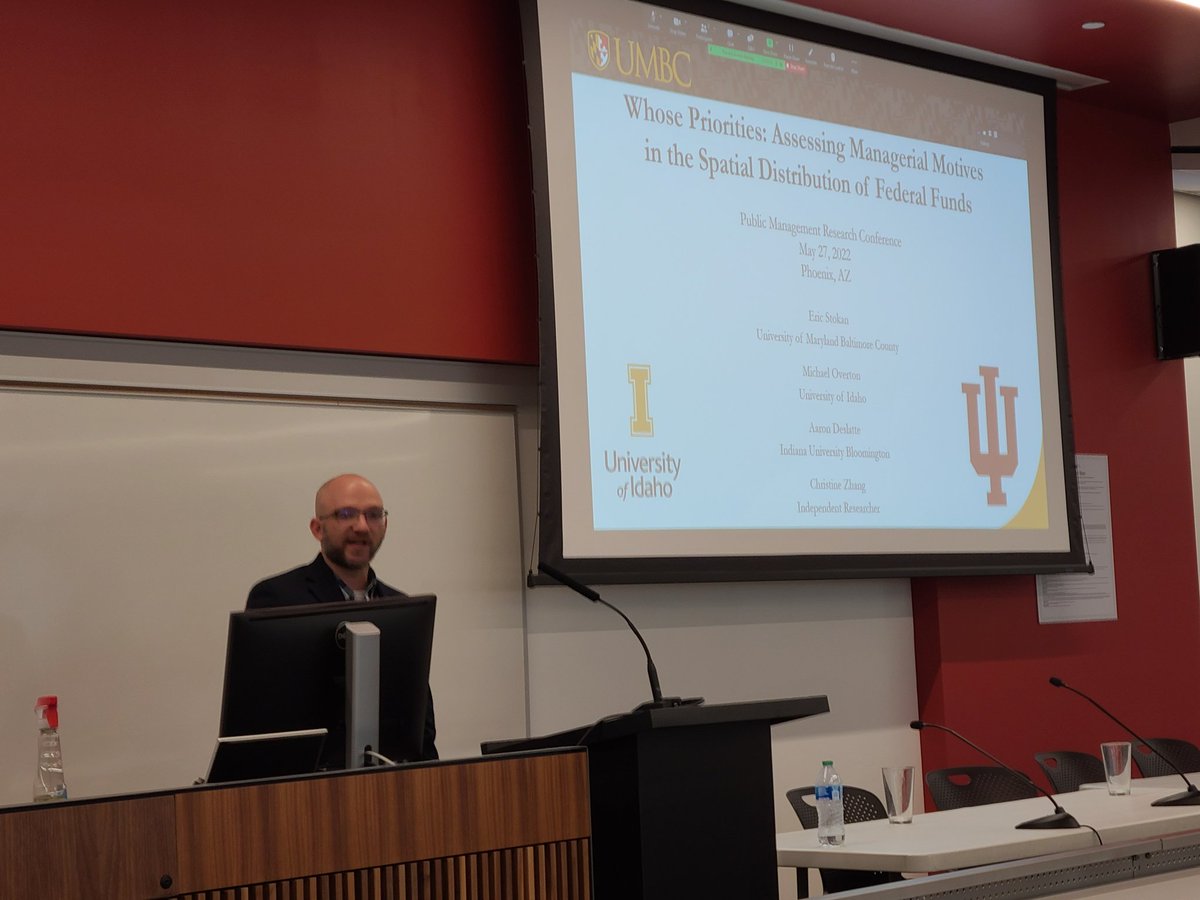 adeslatte's tweet photo. My co-author @Ericjstokan is presenting our work on the spatial distribution of CDBG funds within Census tracts. ... wait for it ... he's on ๐ฅ Another hot take: manager FOG matters at the margins. #pmrcaz @pmrcaz @overtonmichael7 #GoneButNotForgotten https://t.co/t9jSjI303i