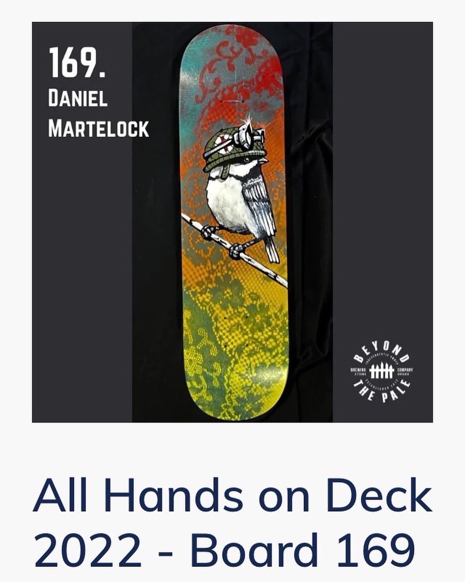 I also have a few decks in this years All Hands On Deck! Get in there and vote. 

Event is this Sunday at Beyond the Pale Brewing Company from 12-7pm. So many things happening at this party, too much to mention. But vote on these sexy pieces. 

facebook.com/events/s/all-h…