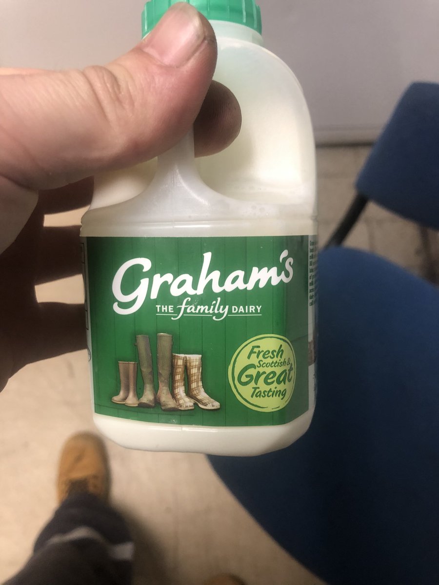 SeanSco00975016's tweet photo. @Morrisons got a delivery Friday 27th.  I get to work to commence a 12 hour night shift and my milk is no good!  No friggin brews all night ffs.  It’s going to be a long shift😭 https://t.co/emUUHyrftJ
