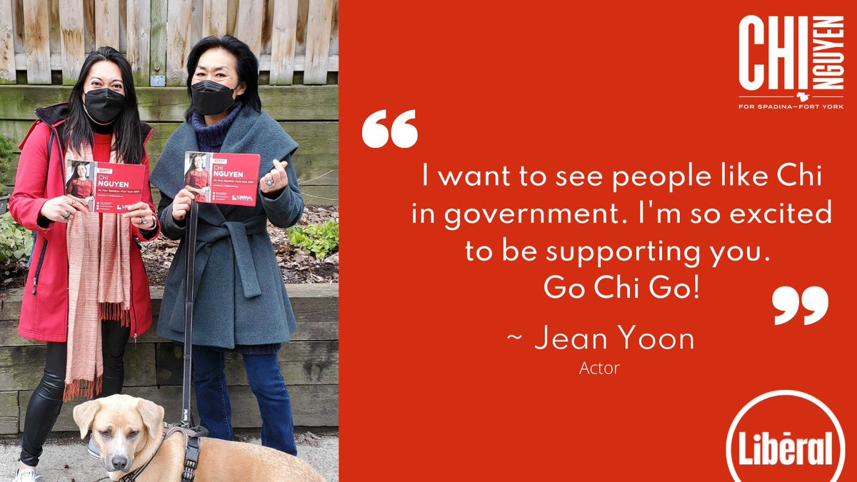 Thanks to @jean_yoon for the kind words!  I'm here for you, #SpaFY. On June 2nd, the choice is yours: vote for me, and for an investment in our communities into the future. 

#OnPoli #OntarioVotes #OnElxn #Elxn43