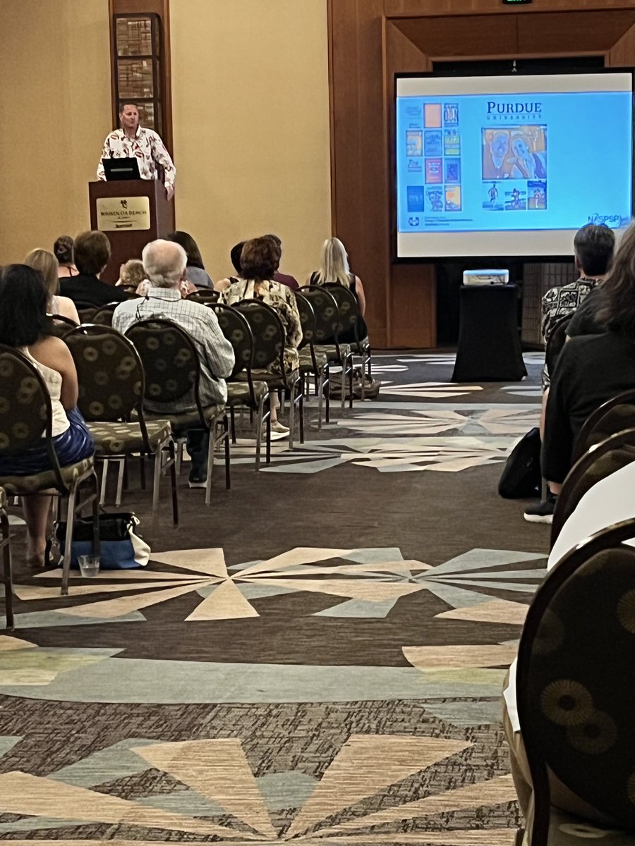 NASPSPA's tweet image. #NASPSPA2022 Early Career Distinguished Scholar Dr. Travis Dorsch ⁦@BigSkyBoiler⁩ sharing his researcher origin story, centered upon the intersection of sport and life. 

Congratulations, Travis! 🙌🏻⚾️🏈📈🧑‍💻📄📄📄