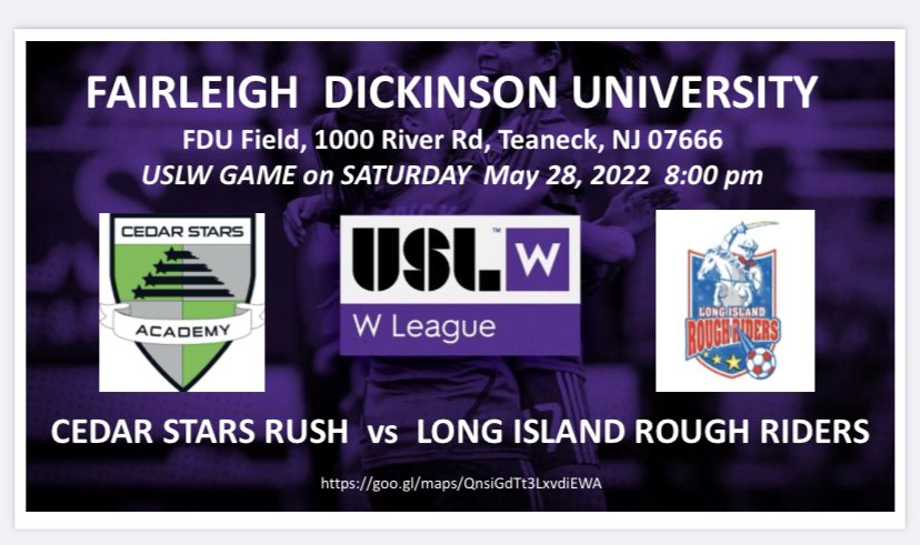 ⁦COLLEGE COACHES- LOOKING FOR SOMETHING FUN TO DO SATURDAY NIGHT While you are in NJ?? USLW GAME May 28 8pm Fairleigh Dickinson U. The more fans the better! #supportwomensports @ImCollegeSoccer⁩ ⁦@ESPNFC⁩ ⁦@ussoccer⁩ ⁦@USLWLeague⁩