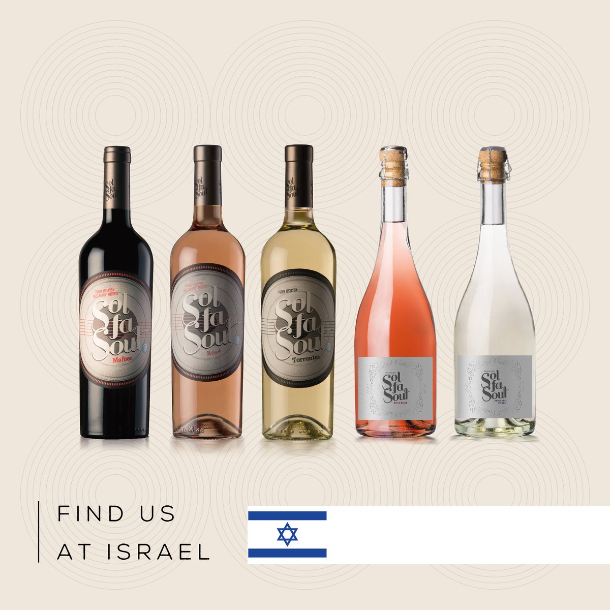 SolFaSoul's tweet image. From Argentina to #Israel 🇮🇱
#SFS, wines made for sharing with family and friends.🍷
In Israel you can find Sol Fa Soul at Malbec and Company 👉🏻 malbec-wine.com
#solfasoulwines #wine #WinesToFeel #musictoFly #Argentina