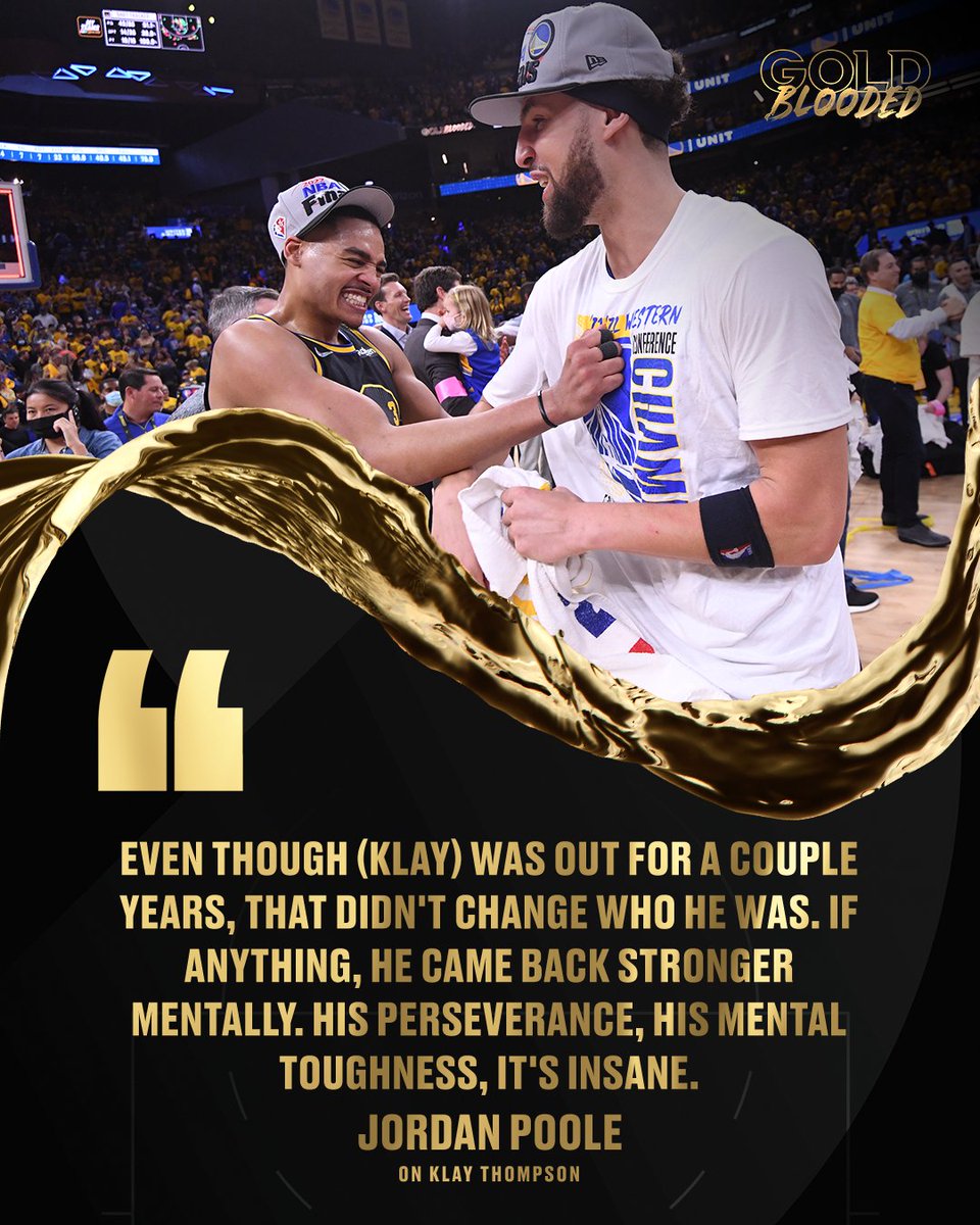 Klay is perseverance personified.