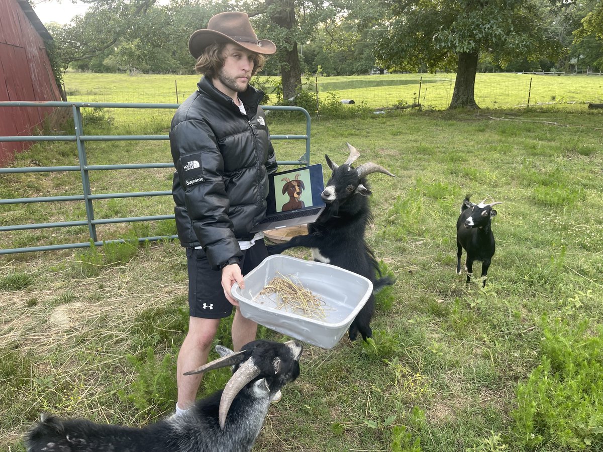 SolcietyDAO's tweet photo. One of our Co-Founders had a talk with the goats, they said @GreatGoatsNFT still had some spots left for us, is it true?👀 @xCodeRed5 https://t.co/XdsrbxtgP4