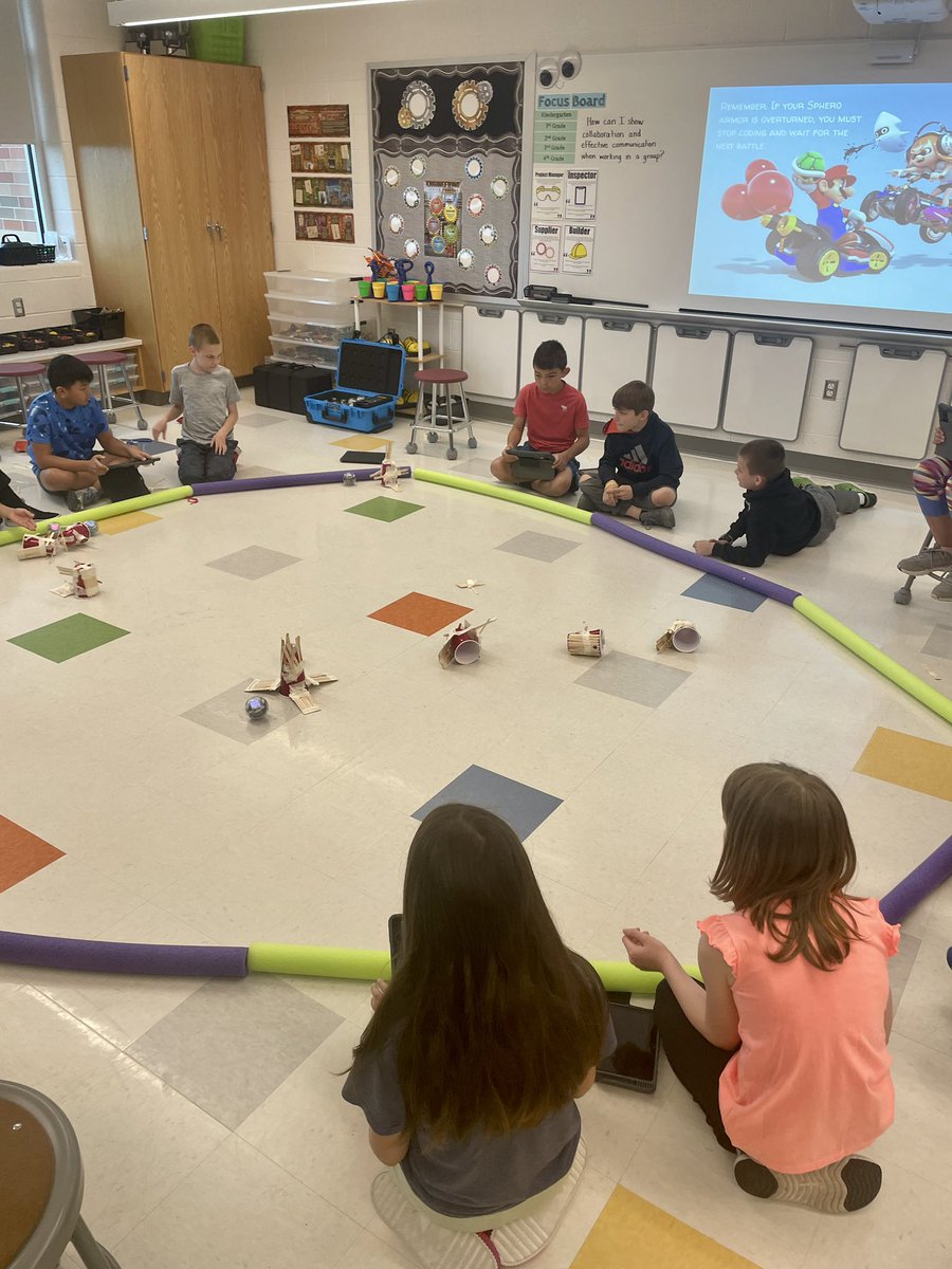 Final STEM challenge of the year means <a href="/BattleBots/">BattleBots</a> time! Create an effective suit of armor for your <a href="/Sphero/">Sphero</a> Bolt and claim the title of the last bot standing! 🤖🤺🙌🏻  #STEM <a href="/ManheimCentral/">Manheim Central SD</a> <a href="/PADeptofEd/">PA Department of Education</a> #STEMforALL