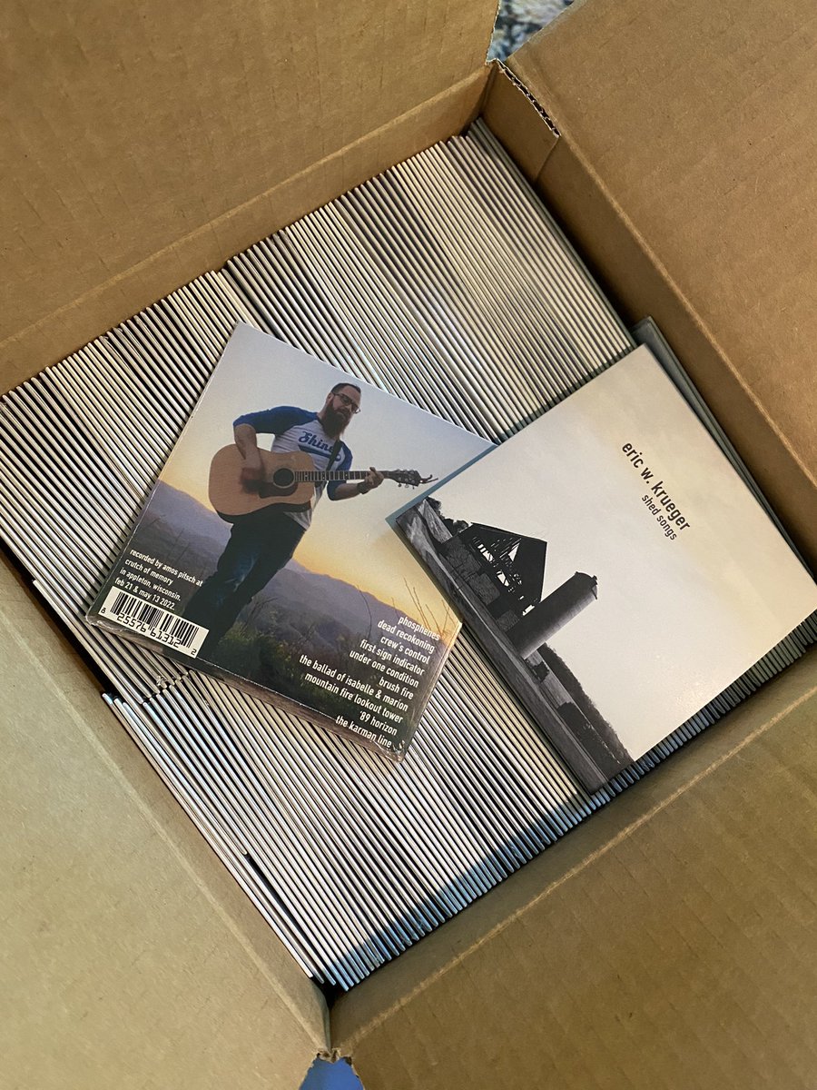 Shed Songs just arrived! CD release show in the works, details to come. Digitally available anytime at ericwkruegersongs.bandcamp.com
#ericwkruegersongs #shedsongs