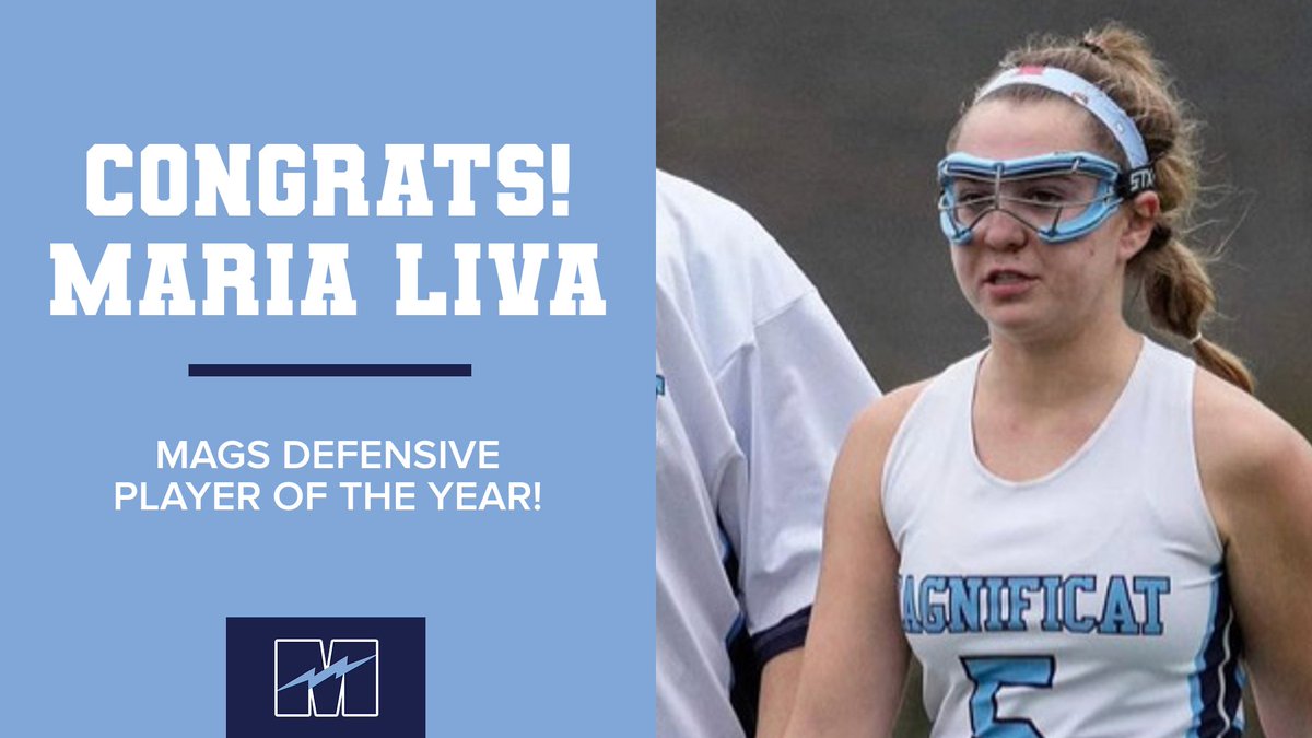 Magnificat is proud to recognize Senior Defender Maria Liva  with their Defensive Player of the Year Award! Good luck at Ohio University Maria! We are gonna miss you back there leading the defense!