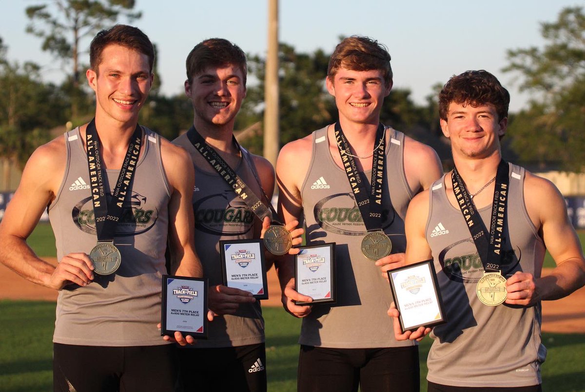 MVNU Athletics (@mvnu_cougars) on Twitter photo Podium time! Congratulations to the FIRST EVER MVNU All-American relay team! What a great way to end nationals in Gulf Shores! <a href="/run__naz/">MVNU Track & Field and Cross Country</a> Podium time! Congratulations to the FIRST EVER MVNU All-American relay team! What a great way to end nationals in Gulf Shores! <a href="/run__naz/">MVNU Track & Field and Cross Country</a>