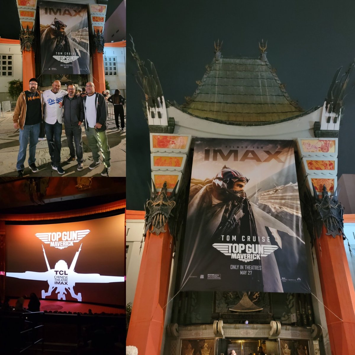 RalphOlivas's tweet photo. @TopGunMovie was truly Spectacular in @imax at the @ChineseTheatres #TopGunMaverick #tclchinese #imax #Hollywood https://t.co/8g8DxVplPq