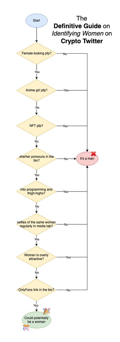 0xAsync's tweet photo. The *DEFINITIVE* guide on identifying women on CT https://t.co/5LxaygYiwR