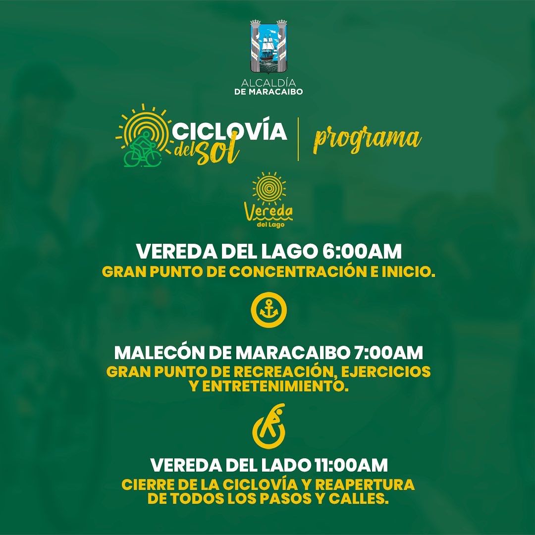 imceceducacion's tweet photo. La #CiclovíaDelSol y todas las actividades que promovemos desde @mcboalcaldia buscan incentivar la participación de todos los ciudadanos, porque juntos estamos construyendo la ciudad que soñamos.

#Maracaibo https://t.co/e4SDOd406U