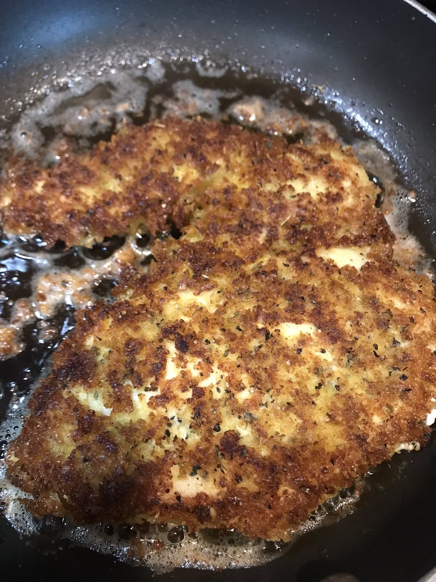 MightyMouse____'s tweet image. I made cheekun parm! ^u^