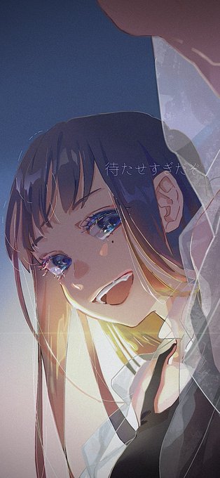 待たせすぎだぞスマホの待ち受けようの作品をつくってみました。おてもとに居させていただけたら嬉しいです。ニコ#絵 #イラスト #オリジナルイラスト#創作 #絵日記 