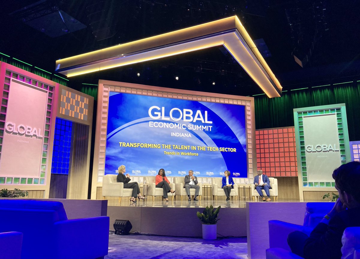 Day 2 of #INGlobalSummit , Transforming Talent in the Tech Sector: Trends in Workforce session w @cordellcarterii @TingGootee @TechPointInd , Anurag Varma @Infosys , Jacky Wright @Microsoft Sherry Aaholm @Cummins . Many takeaways applicable to all sectors