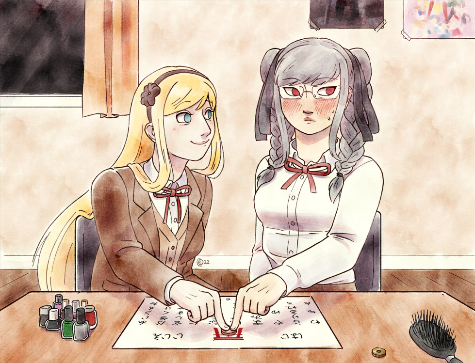 CeciDibujera's tweet photo. Sonia, Peko, and Kokkuri-san https://t.co/w6iGrmwiCf