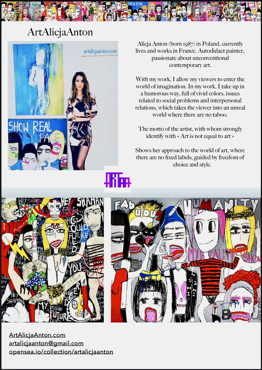 To know me a little more here is my presentation 🌈
#art #ArtistOnTwitter #NFTCommunity #NFTs <a href="/opensea/">OpenSea</a> 
⬇️↘️ Share and Subscribe to follow my news