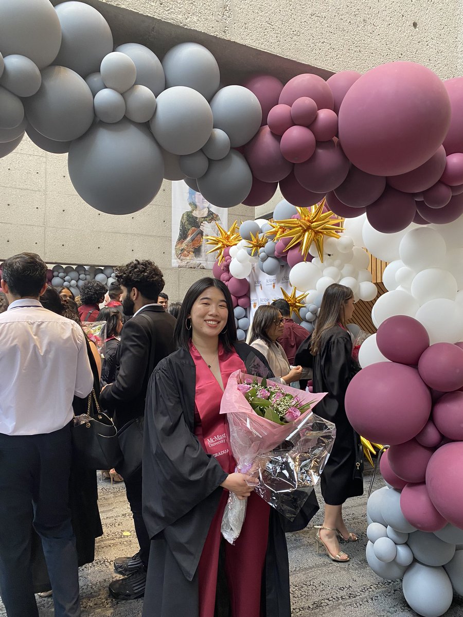 veronicantran's tweet photo. Finally got to walk across the stage to celebrate completing my Hon. BSc (better late than never!) 
Couldn’t have done this without the fantastic support network I have 💕

#MacGrad2022 #LegacyConvocation https://t.co/xHKQ16Fzbn
