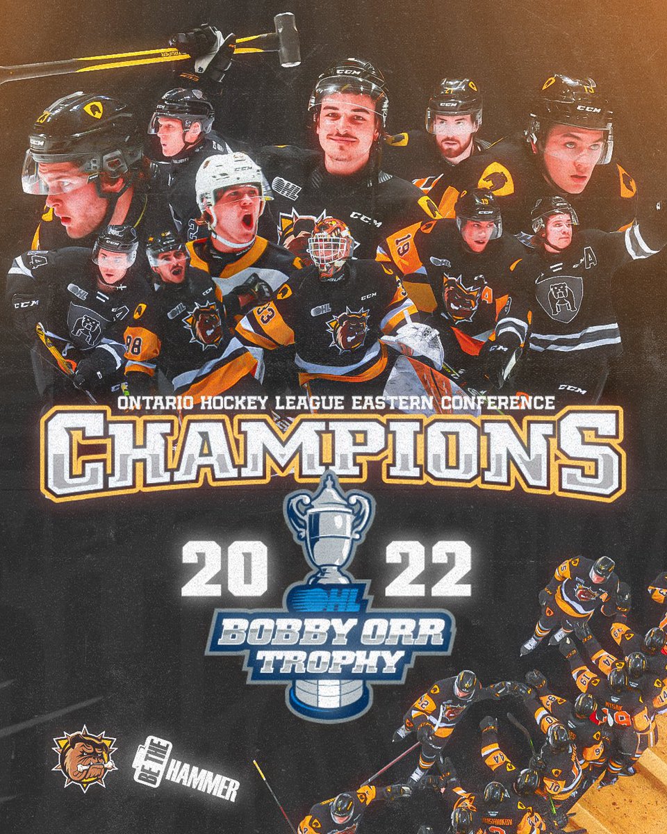 12-0
60 GOALS FOR
21 GOALS AGAINST
3 SHUTOUTS
FOR THE SECOND TIME IN FRANCHISE HISTORY, THE HAMILTON BULLDOGS ARE YOUR EASTERN CONFERENCE CHAMPIONS!🎉🎉

#DawgMentality | #BeTheHammer