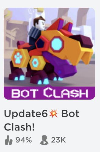 BotClashGame's tweet photo. πLet's F Goooo!! Update 6 Is Now Live π Featuring the All-New CHAMELEON π¦ π€π₯ #botclashgame #TheBattleHasJustBegun #ChooseYourBots #FightToTheFinish
https://t.co/1ZWkdVUEFc https://t.co/RDOfZGW0lc