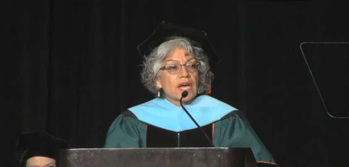 go2MissionSC's tweet photo. Our interim President Norma Ambriz-Galaviz live for our #MissionSCgrads commencement. Watch on https://t.co/85Rn7ch8PG https://t.co/2gyKui4yNQ