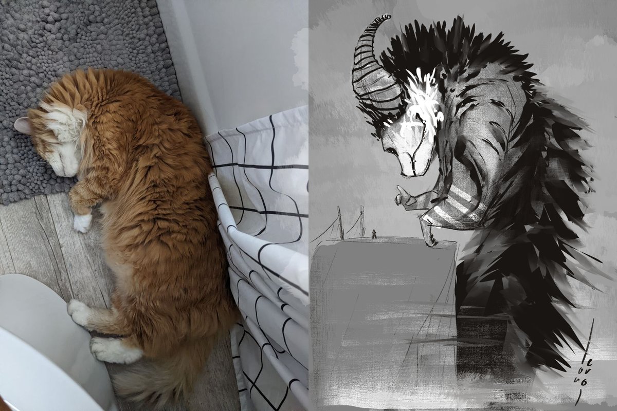 to kick off my twitter revival, here's my gf's cat :)

#sketch #CatsOnTwitter #art