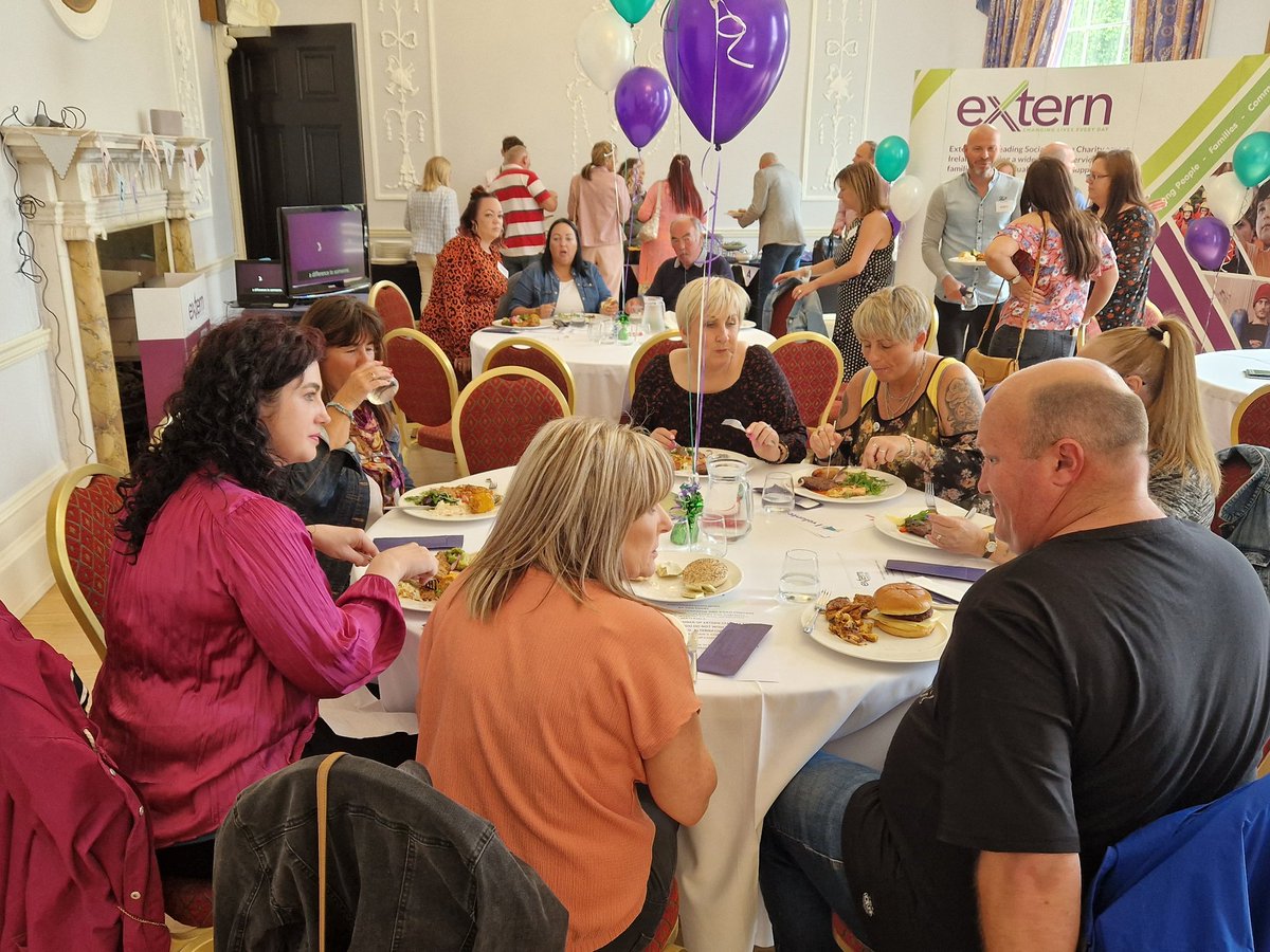 ExternCharity's tweet image. We were delighted today, that after over two years apart, we are were able to celebrate the contribution of Extern&apos;s volunteers to our communities and to say a big thank you for their dedication.

#VolunteersWeek2022