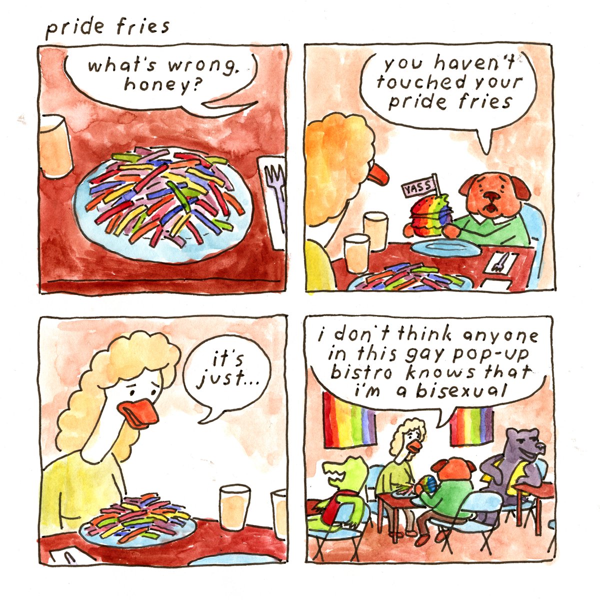 you haven't touched your pride fries #comic #comics 