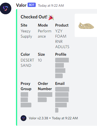 Khary Penebaker (@kharyp) on Twitter photo Bots: <a href="/whatbotisthis/">WhatBot</a> <a href="/ValorAIO/">Valor</a>
Proxies: <a href="/exoproxies/">Exo Proxies</a> @Leafproxies
Cookgroup: <a href="/akchefs/">AK Chefs</a>
Server: <a href="/308Solutions/">308 Solutions</a>
Gmails: <a href="/notify/">Notify</a> with that monster API! that is legit fr fr! I'm using that every time from now on!
Solvers: Valor in-bot; WhatBot - API Bots: <a href="/whatbotisthis/">WhatBot</a> <a href="/ValorAIO/">Valor</a>
Proxies: <a href="/exoproxies/">Exo Proxies</a> @Leafproxies
Cookgroup: <a href="/akchefs/">AK Chefs</a>
Server: <a href="/308Solutions/">308 Solutions</a>
Gmails: <a href="/notify/">Notify</a> with that monster API! that is legit fr fr! I'm using that every time from now on!
Solvers: Valor in-bot; WhatBot - API