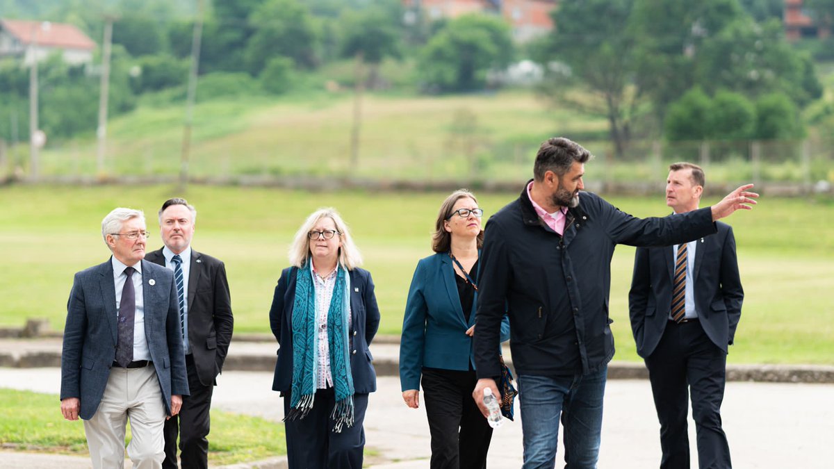 MattFieldUK's tweet image. Our visiting cross-party group of 🇬🇧 MPs today visited the Srebrenica Memorial Centre, talking to survivors, family members and younger generations about the dangers of hate, and the vital lessons that still need to be learned around the world. #UKinBiH