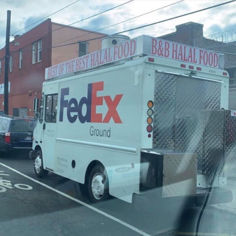 My FedEx guy serves food on his day off
