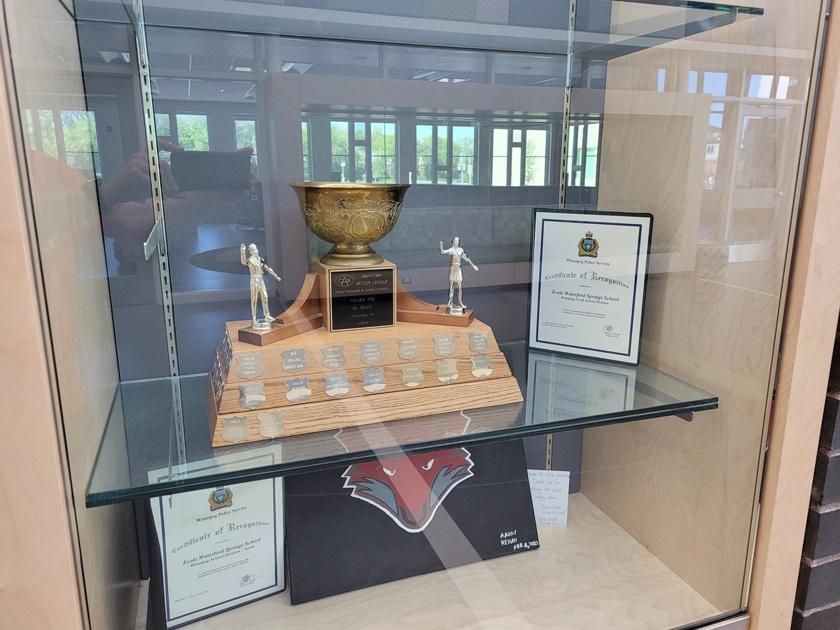 Congratulations to our patrols for winning 1st place in the north district this year!  We are super proud of your work and dedication. @WinnipegSD @Manuel____Silva