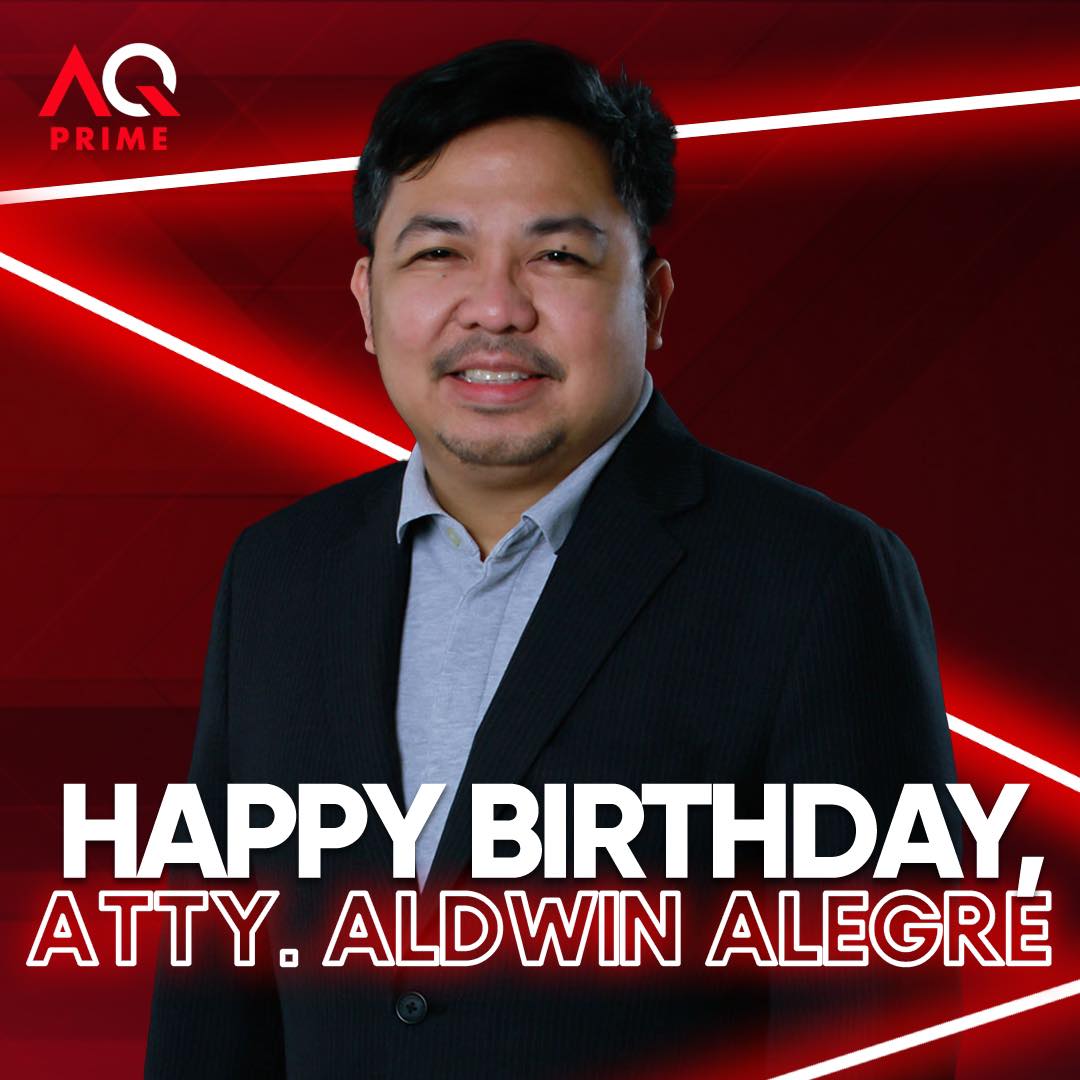 aqprimestream's tweet image. Happy birthday to our Founder and CEO of #AQPrime, Atty. Aldwin Alegre! 🎉 🎂 

We wish you all the best in life. Cheers and God bless you! Your AQ family will always be here for you. More blessing to come!

#HappyBirthday, @AldwinAlegre!