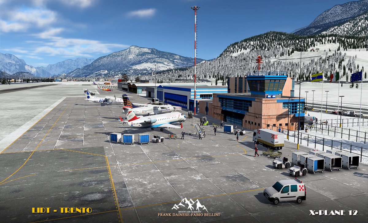 XPlaneOfficial's tweet image. Frank Dainese's scenery has always held the uncanny ability to bottle the feeling of flying through idyllic alpine terrain. His new work for X-Plane 12 is no different! 👏