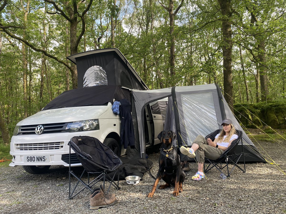 Camping set up in the Lake District for a long weekend. 🏕 🚐