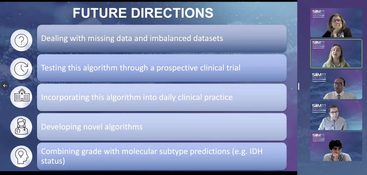 <a href="/MerkajSara/">Sara Merkaj</a> presenting implementation of #ML for classification of glioma tumor grade into clinical practice. PACS-based #ML tools allow rapid and workflow efficient clinical translation. <a href="/SIIM_Tweets/">SIIM</a> #SIIM22 <a href="/YaleRadiology/">Yale Department of Radiology & Biomedical Imaging</a> <a href="/MingDeLin1234/">Ming Lin</a> <a href="/radiology_ninja/">Ichiro Ikuta, MD, MMSc</a> #clinicaltrials