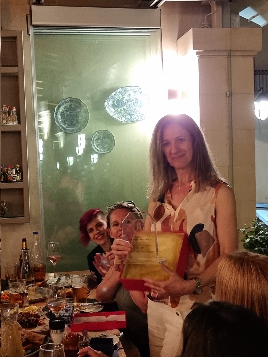 FeathamSchools's tweet photo. On 1/6 we celebrated the end of another successful school year! We also awarded our valued teacher Eleftheria Anyfantaki for 30 years of devoted service &amp; loyalty! 🍾🥂 👏🏼👏🏼👏🏼 #Featham #FeathamSchools #MakeADifference #edutwitter #Education #efl #esl #tefl #MakingHistoryInELT https://t.co/U3JmsNrtDu