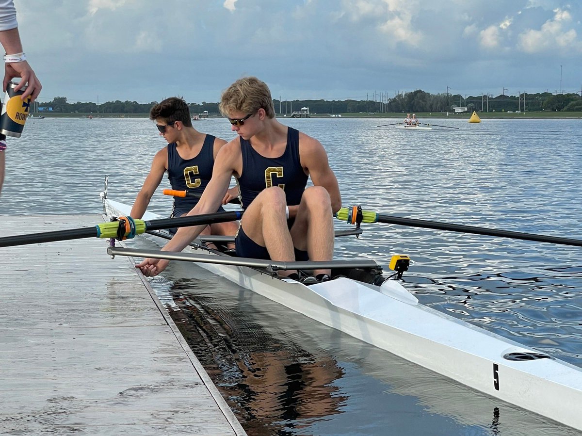 CanisiusSports's tweet photo. Canisius has two boats rowing for national titles on Sunday at the USRowing Youth National Championship in Sarasota, Fla. 
 
Peter Spira '22 and Charlie Fortner '22 won their semifinal Friday in the Under-19 pair and will row for the national title at 7:44 a.m. Sunday. https://t.co/xe27k6t8lD