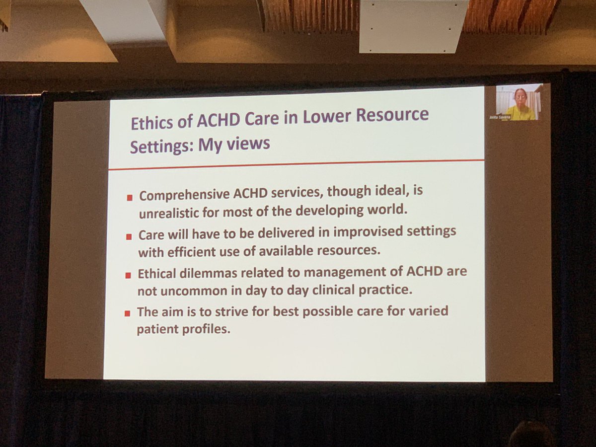 Ending #ACHA2022 @CincyACHD with a bang with ACHD Around The World 🌏

🇮🇳 Dr. Anita Saxena 
- Reminds of challenges of data and resource paucity in LMICs
- Encourages ethical considerations
- Highlights flexible & efficient care in improvised settings to provide best care