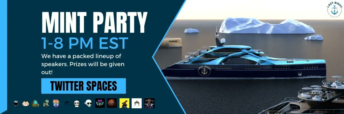 In support of the Lazy 8ight Yacht Club Mint, we are giving away an Octotokes Reef NFT

1. Follow @L8YC_NFT and <a href="/octotokes/">Octotokes</a> 

2. Retweet and Tag 3 Ocean Lovers

3. Come to the mint party in this Space:

x.com/i/spaces/1jMJg…