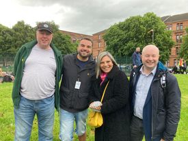 Kenny4PartickKd's tweet photo. Fantastic day at the Mansfield Park Street Festival in Partick. Great time had by all despite the rain #PEKD https://t.co/pMQC5yvfvz