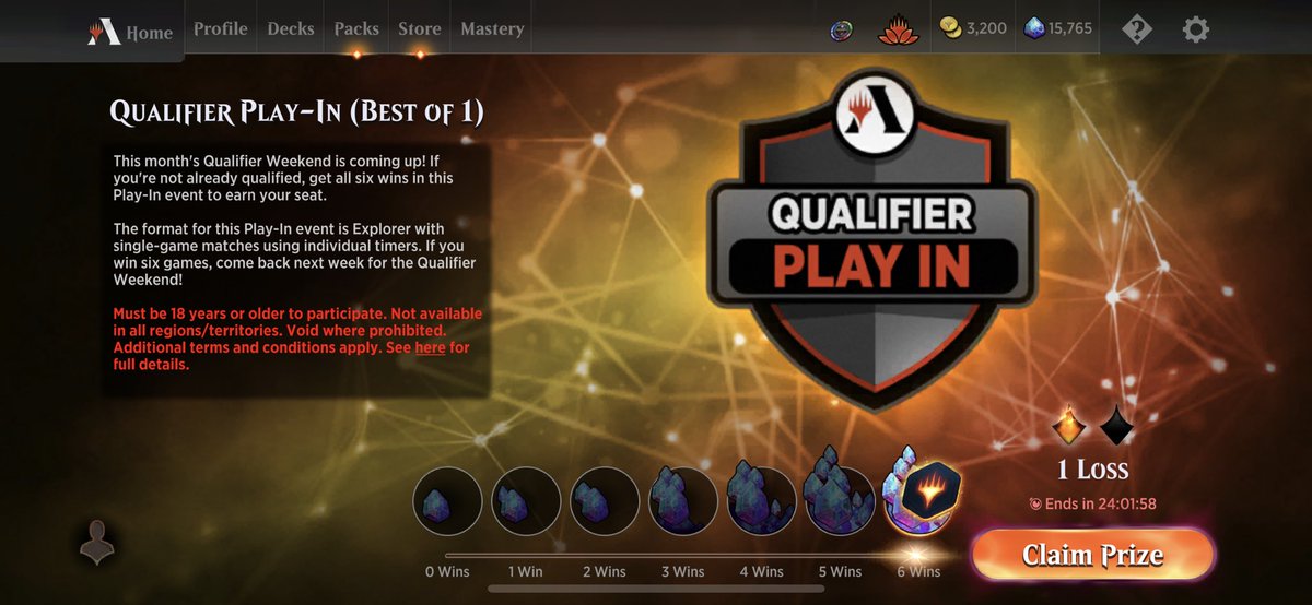 JammerSoul's tweet photo. Heck yeah we did it~. I’m qualified for this month’s Qualifier Weekend for Explorer!!! Man I’m so excited to jam and let’s see how far we can go. Gruul Transmogrify was a great deck for this event~
Good luck to everyone trying to qualify
#MTGArena #QualifierPlayIn #Explorer https://t.co/zqGFX9SRHt