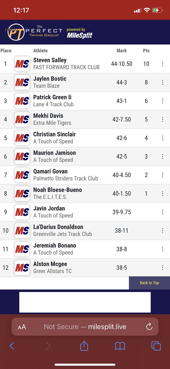 MaurionJ11's tweet photo. Qualified for AAU district regionals 🔥 in all 4 of my events (200m, 110mH, TJ, &amp; LJ) Two new PR’s in the jumps!! Working towards that 22ft in LJ and 45 ft in TJ!! https://t.co/kg2GX1xu7C