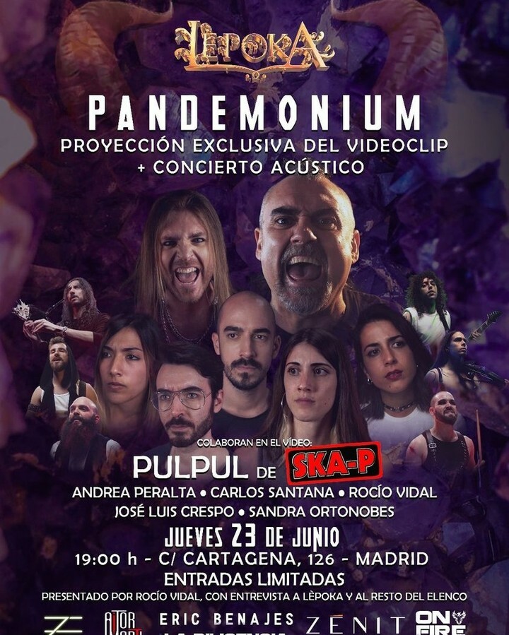 BrutalFolkMetal's tweet photo. Los Goliardos @lepokafolk 🍺 ponen una fecha exclusiva para el estreno de su próximo videoclip "Pandemonium" donde colabora entre otros @pulpulskap 🎙️ de @skapoficial .
https://t.co/sHtrffwtkc
#poka #lepoka #folk #metal #folkmetal #brutalfolk #brutalfolkmetal #skap #ska #punk https://t.co/5pjMDBJFtI
