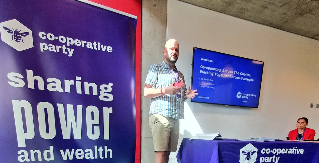 ValerieABossman's tweet photo. London .@CoopParty conference 2022 #buildingcommonground across our capital together &amp; as the cost of living rises let's build back together! 

Hearing from .@LordRoyKennedy Ben West et al, take-away point join credit union be a member of the board, invest in our local #community https://t.co/FkCKmKNnah