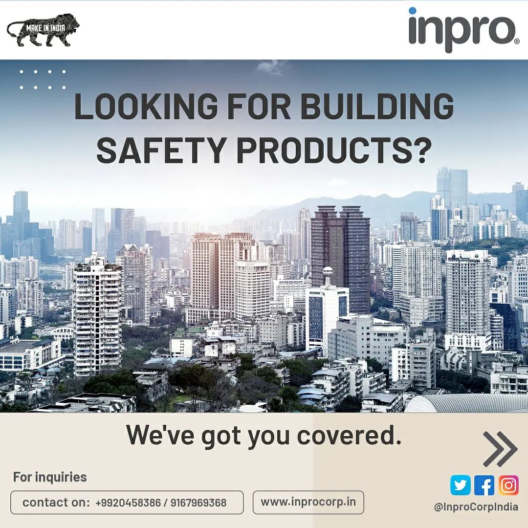 InproCorpIndia's tweet photo. Inpro is an industry leader, bringing innovative, new solutions to market every year that provide the best possible protection for your buildings. Our products are of the best standard &amp; will safeguard your space like no other.
WhatsApp us on 9167969368/ https://t.co/g3xhWCwekw https://t.co/b4vD5mcZWv