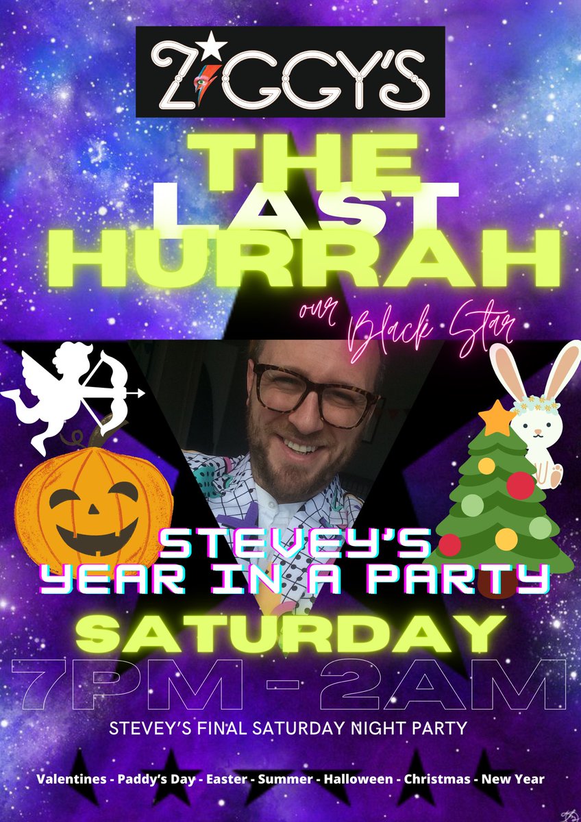 Stevey_Panto's tweet photo. BURNS NIGHT, VALENTINES, PADDY’S DAY, EASTER, SUMMER SCHOOL DISCO, HALLOWEEN, CHRISTMAS AND NEW YEAR all in one night! It’s the party to last a year! Join me tonight at @ZiggysBarSS for my last full entertainment set 7pm - 2am! https://t.co/BrZJ43NyC1